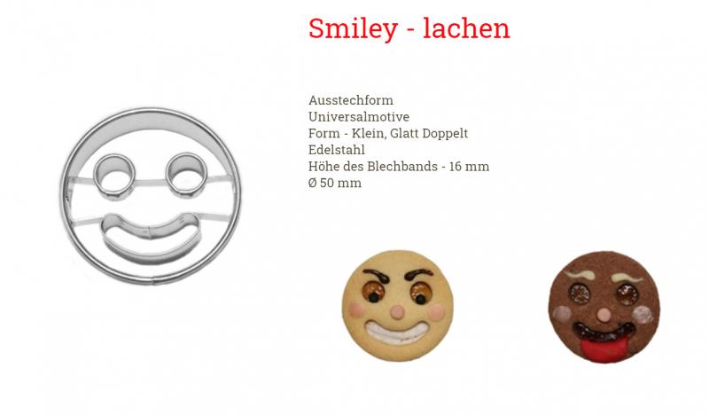 Ausstecher Linzer 5cm Smiley